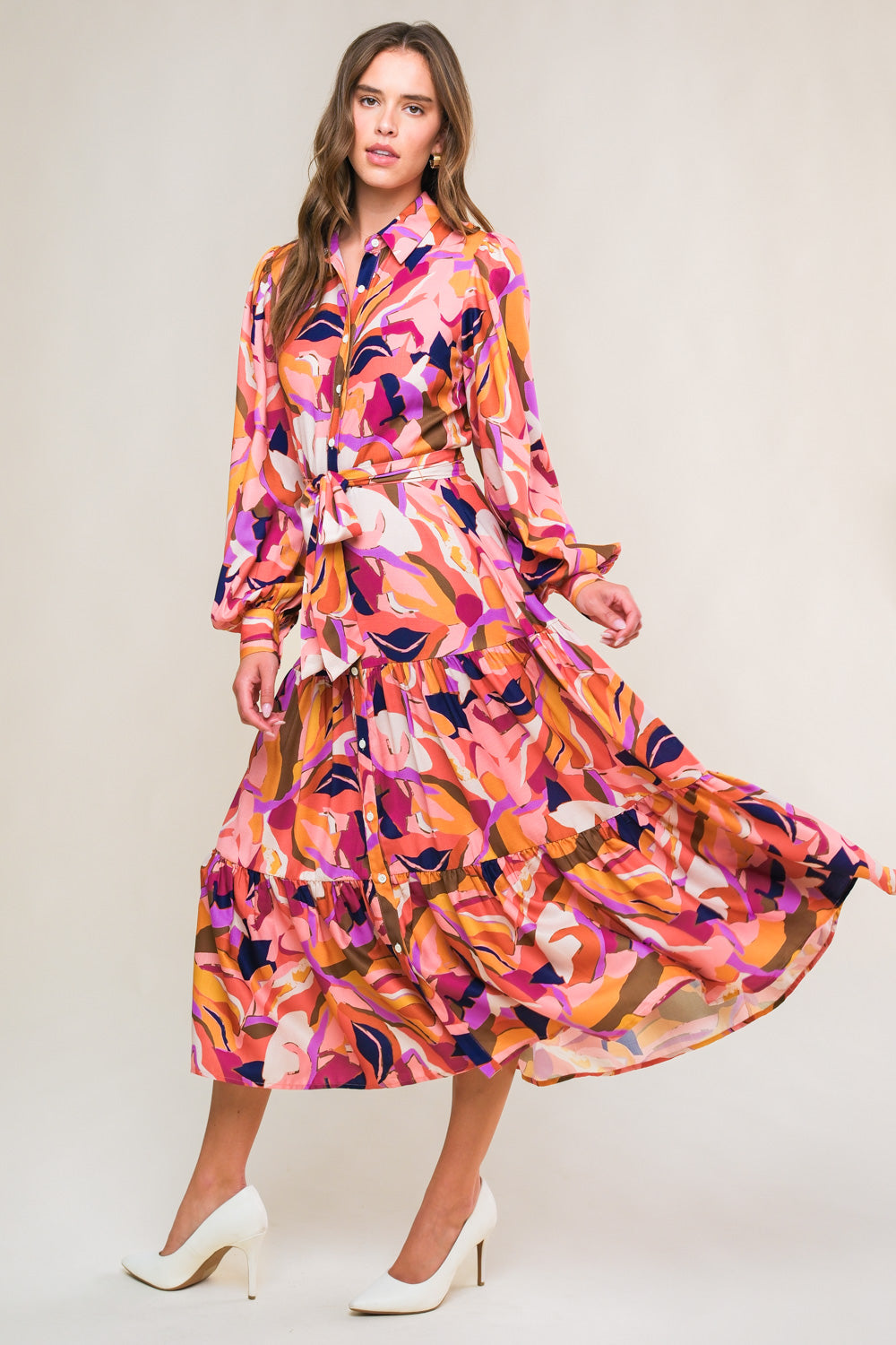 ROSEWOOD ROMANCE WOVEN MIDI DRESS Flying Tomato